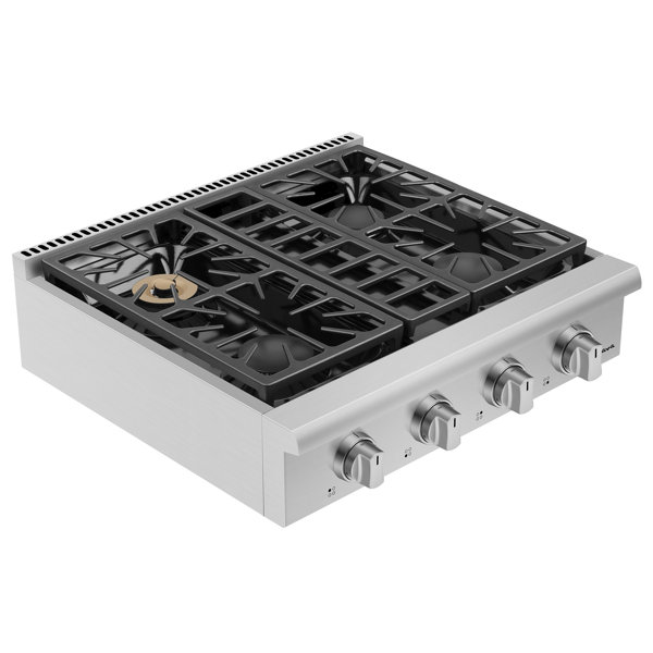 Empava 30'' Stainless Steel Gas 4 Burner Cooktop with Dual Size Power